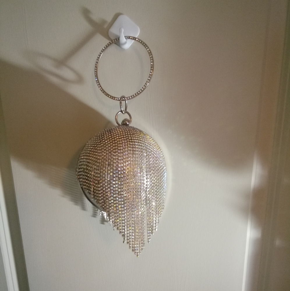 Silver Crystal Mini Bag